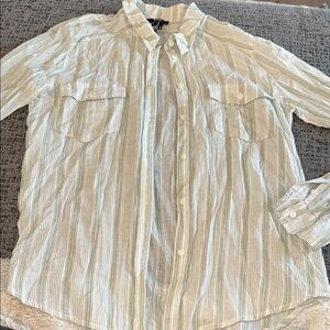 Striped Button-Up Shirt